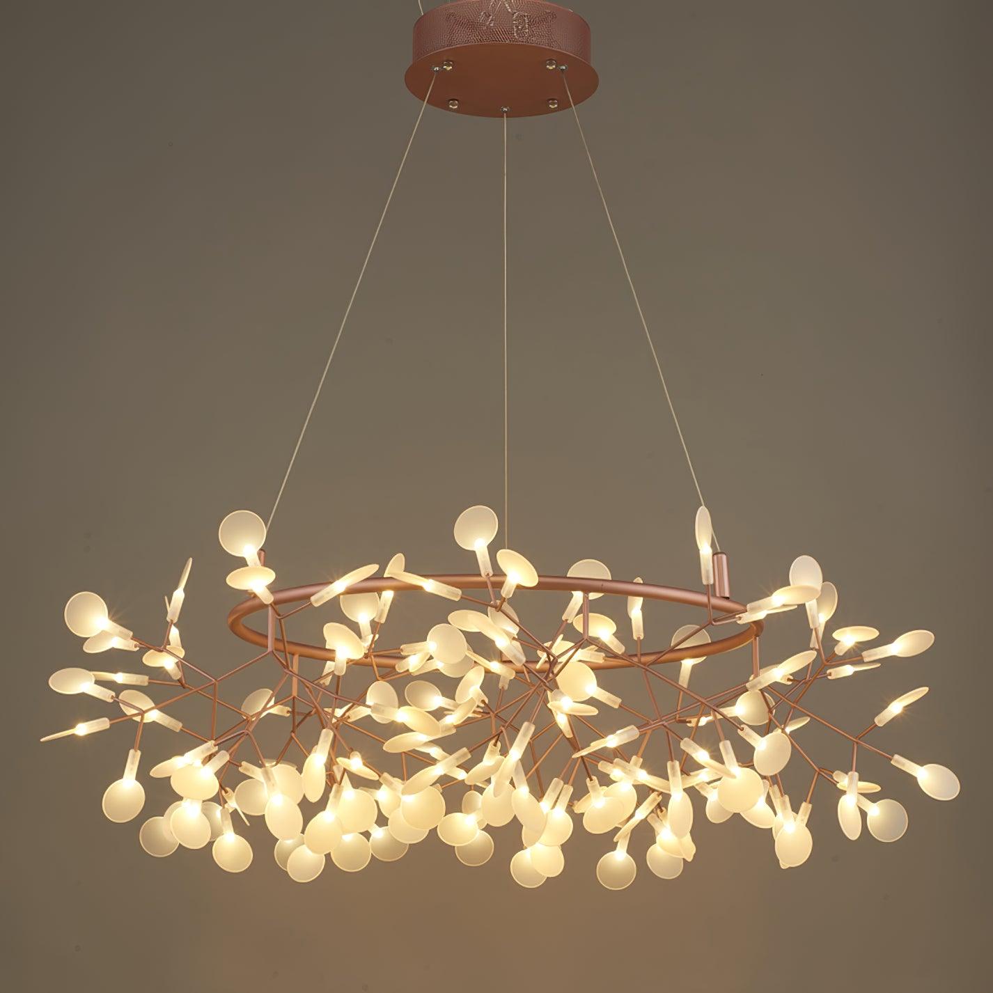 Big O Firefly LED Chandelier - Dimmable, Modern Design, Energy Efficie
