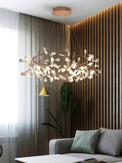 Big O Firefly LED Chandelier - Dimmable, Modern Design, Energy Efficie