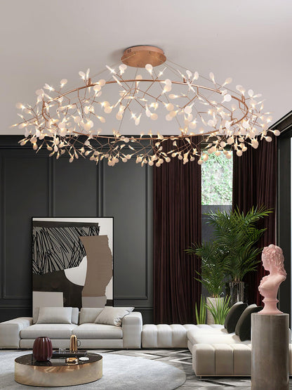Big O Firefly LED Chandelier - Dimmable, Modern Design, Energy Efficie