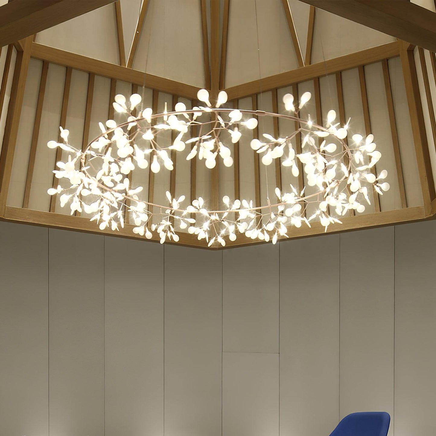 Big O Firefly LED Chandelier - Dimmable, Modern Design, Energy Efficie
