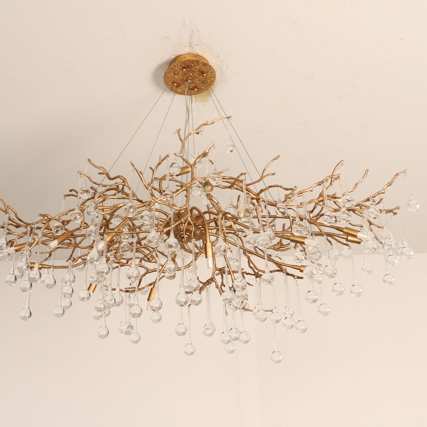 Elegant Bijou Chandelier with Adjustable Height and Crystal Accents