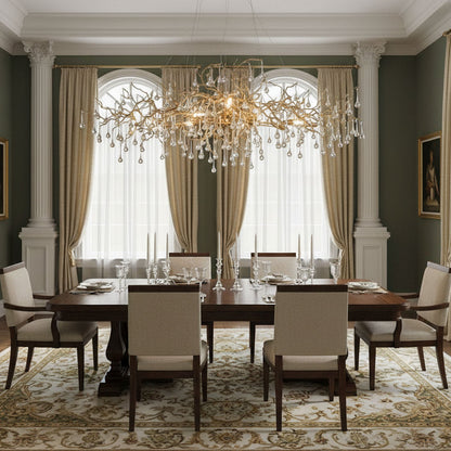 Elegant Bijou Chandelier with Adjustable Height and Crystal Accents