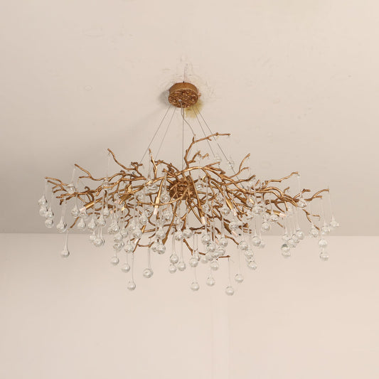Elegant Bijou Chandelier with Adjustable Height and Crystal Accents