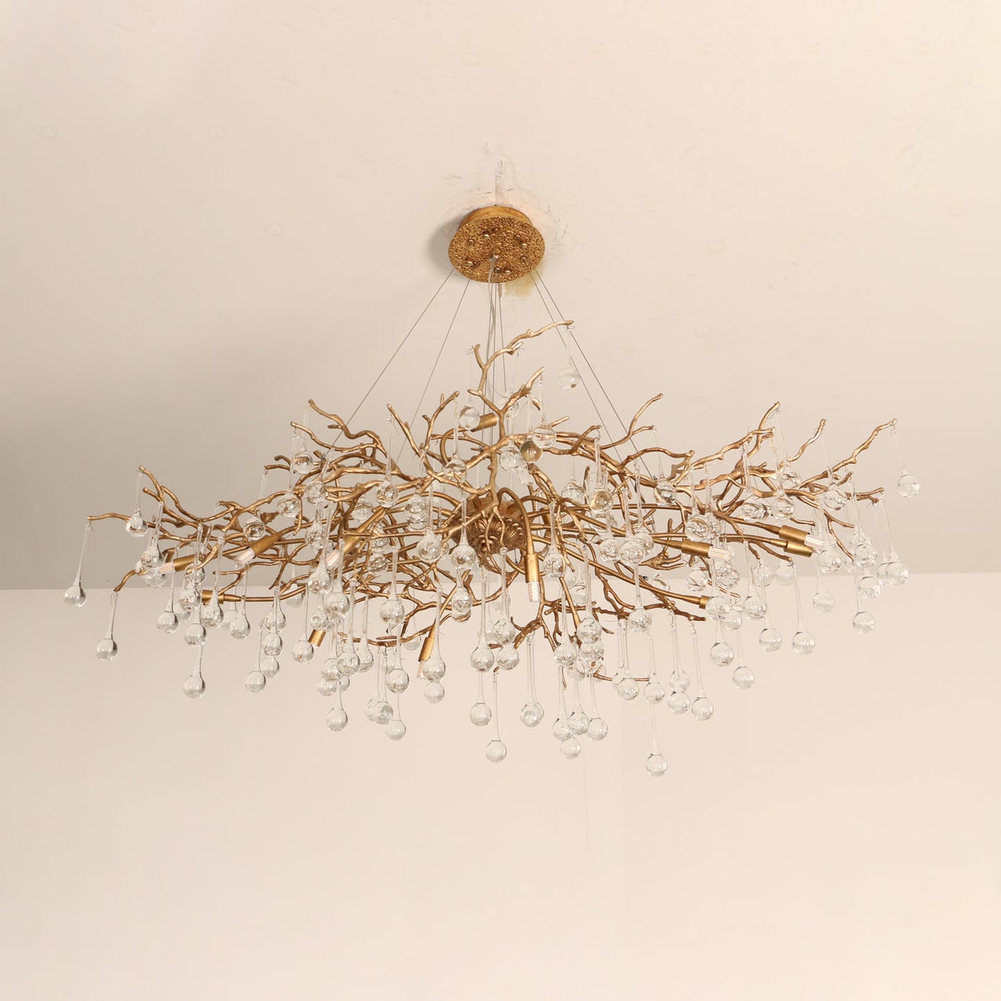Elegant Bijou Chandelier with Adjustable Height and Crystal Accents