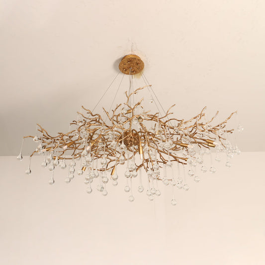Elegant Bijou Chandelier with Adjustable Height and Crystal Accents