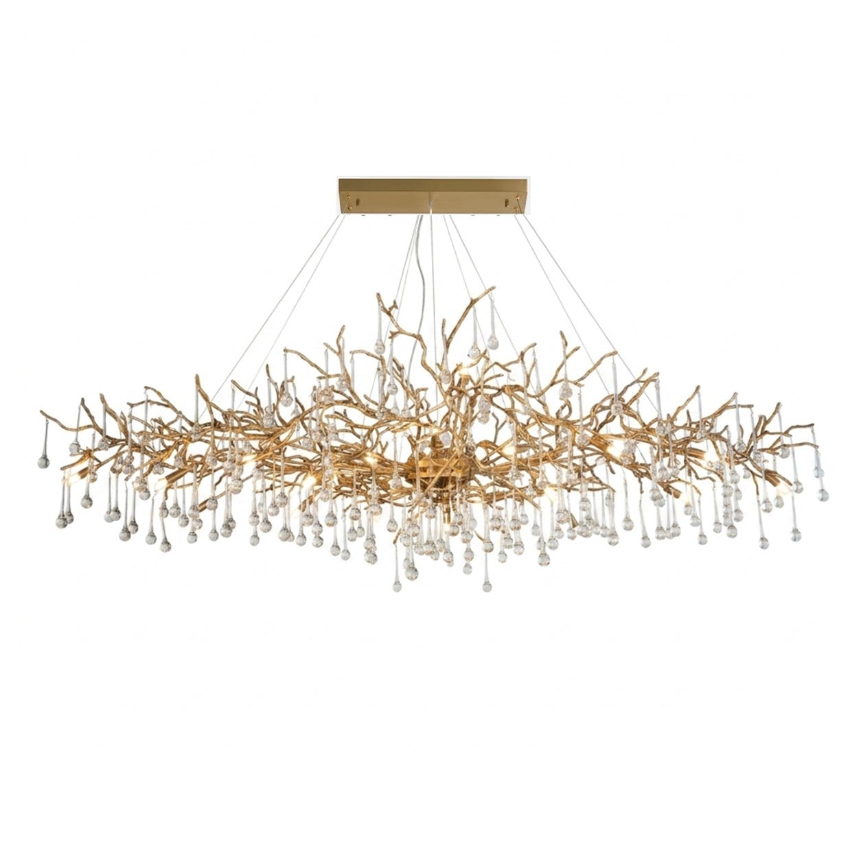 Elegant Bijou Chandelier with Adjustable Height and Crystal Accents