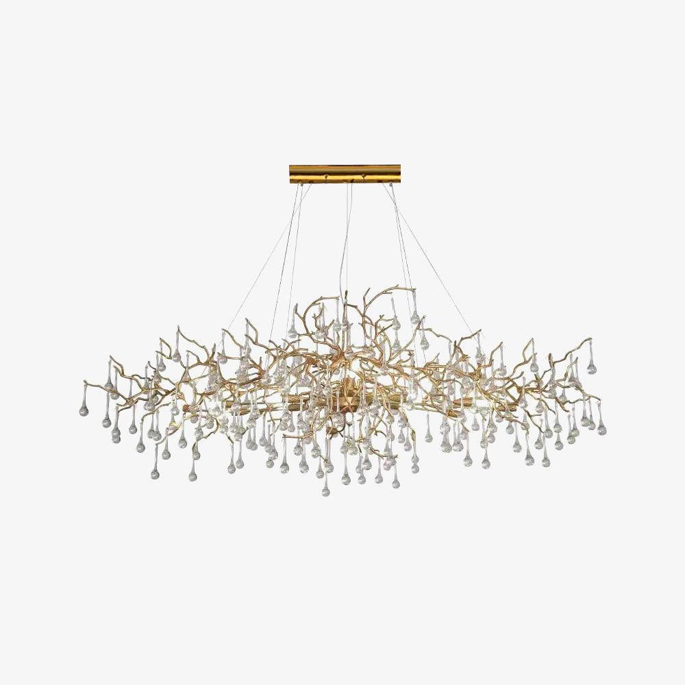 Elegant Bijou Chandelier with Adjustable Height and Crystal Accents