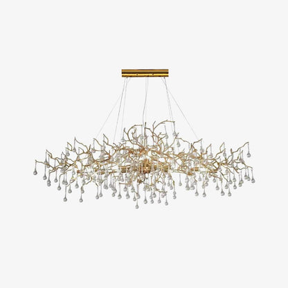 Elegant Bijou Chandelier with Adjustable Height and Crystal Accents