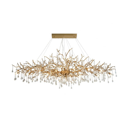 Elegant Bijou Chandelier with Adjustable Height and Crystal Accents