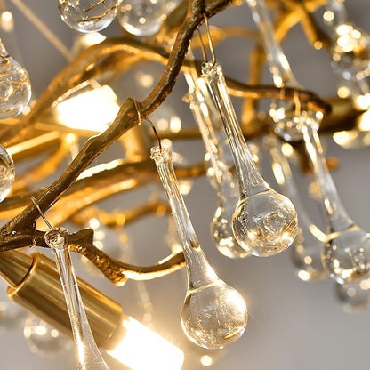 Elegant Bijou Chandelier with Adjustable Height and Crystal Accents