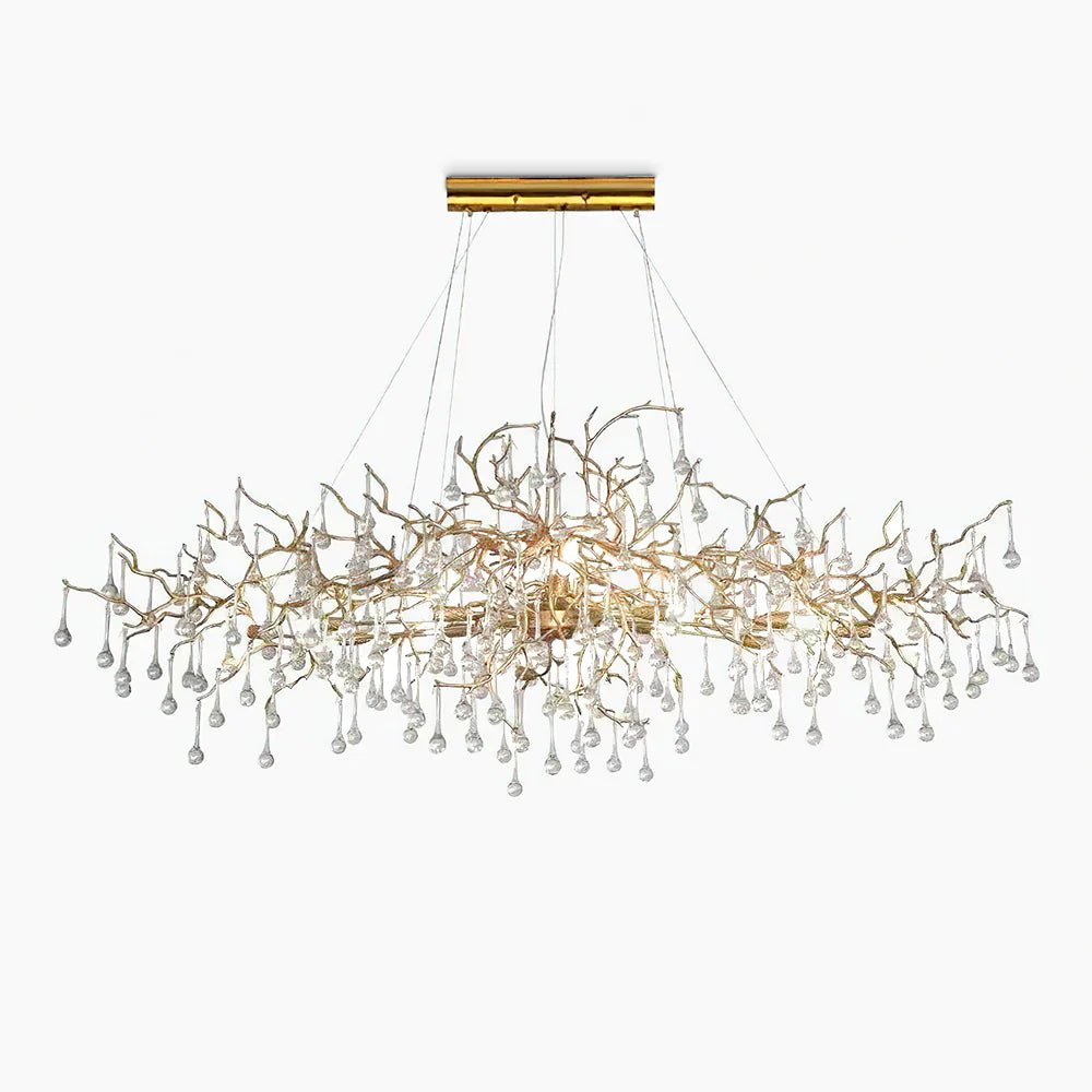 Elegant Bijou Chandelier with Adjustable Height and Crystal Accents