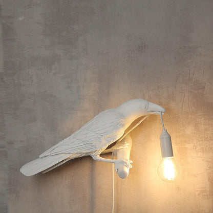 Elegant Bird Wall Light - Energy-Efficient LED, Adjustable Brightness