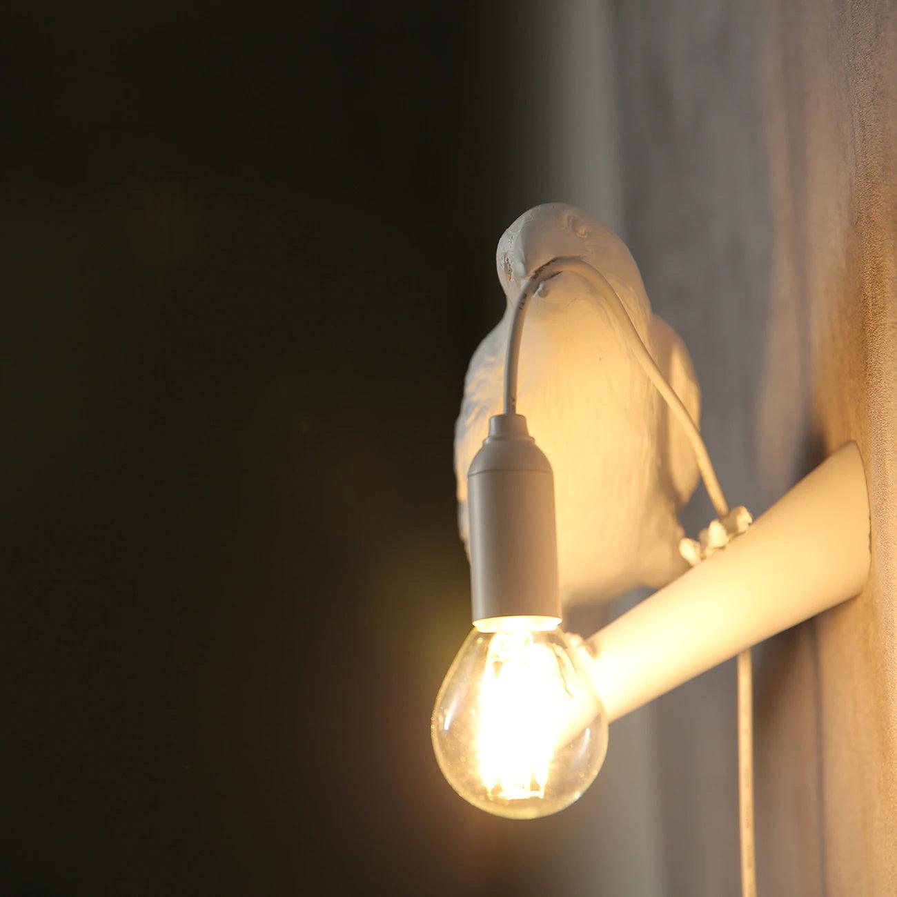 Elegant Bird Wall Light - Energy-Efficient LED, Adjustable Brightness