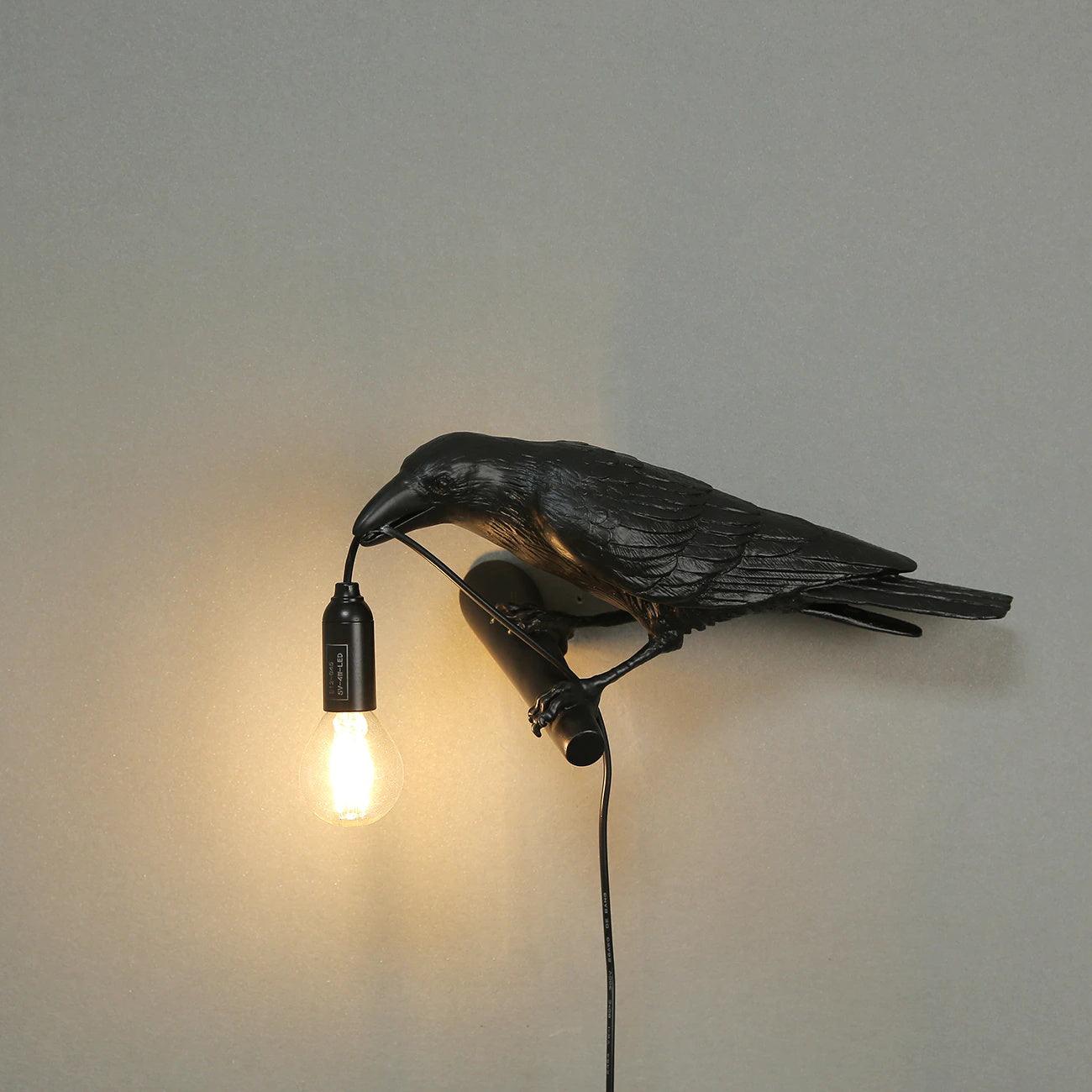Elegant Bird Wall Light - Energy-Efficient LED, Adjustable Brightness