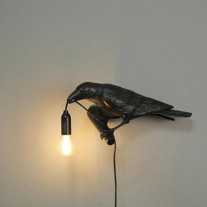 Elegant Bird Wall Light - Energy-Efficient LED, Adjustable Brightness