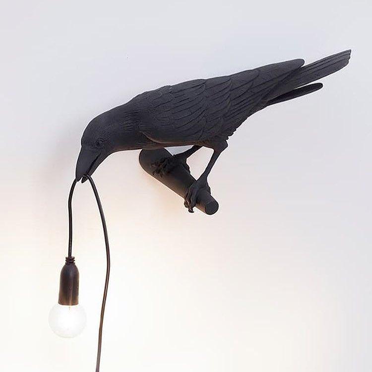 Elegant Bird Wall Light - Energy-Efficient LED, Adjustable Brightness