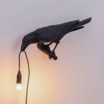 Elegant Bird Wall Light - Energy-Efficient LED, Adjustable Brightness