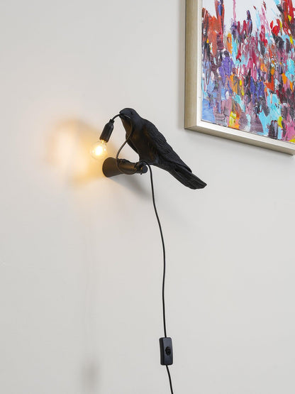 Elegant Bird Wall Light - Energy-Efficient LED, Adjustable Brightness