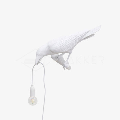 Elegant Bird Wall Light - Energy-Efficient LED, Adjustable Brightness