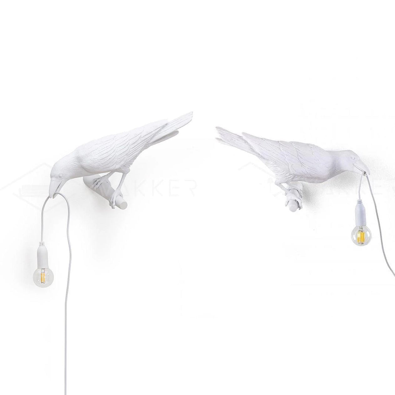 Elegant Bird Wall Light - Energy-Efficient LED, Adjustable Brightness