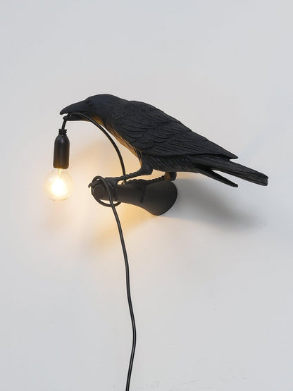 Elegant Bird Wall Light - Energy-Efficient LED, Adjustable Brightness