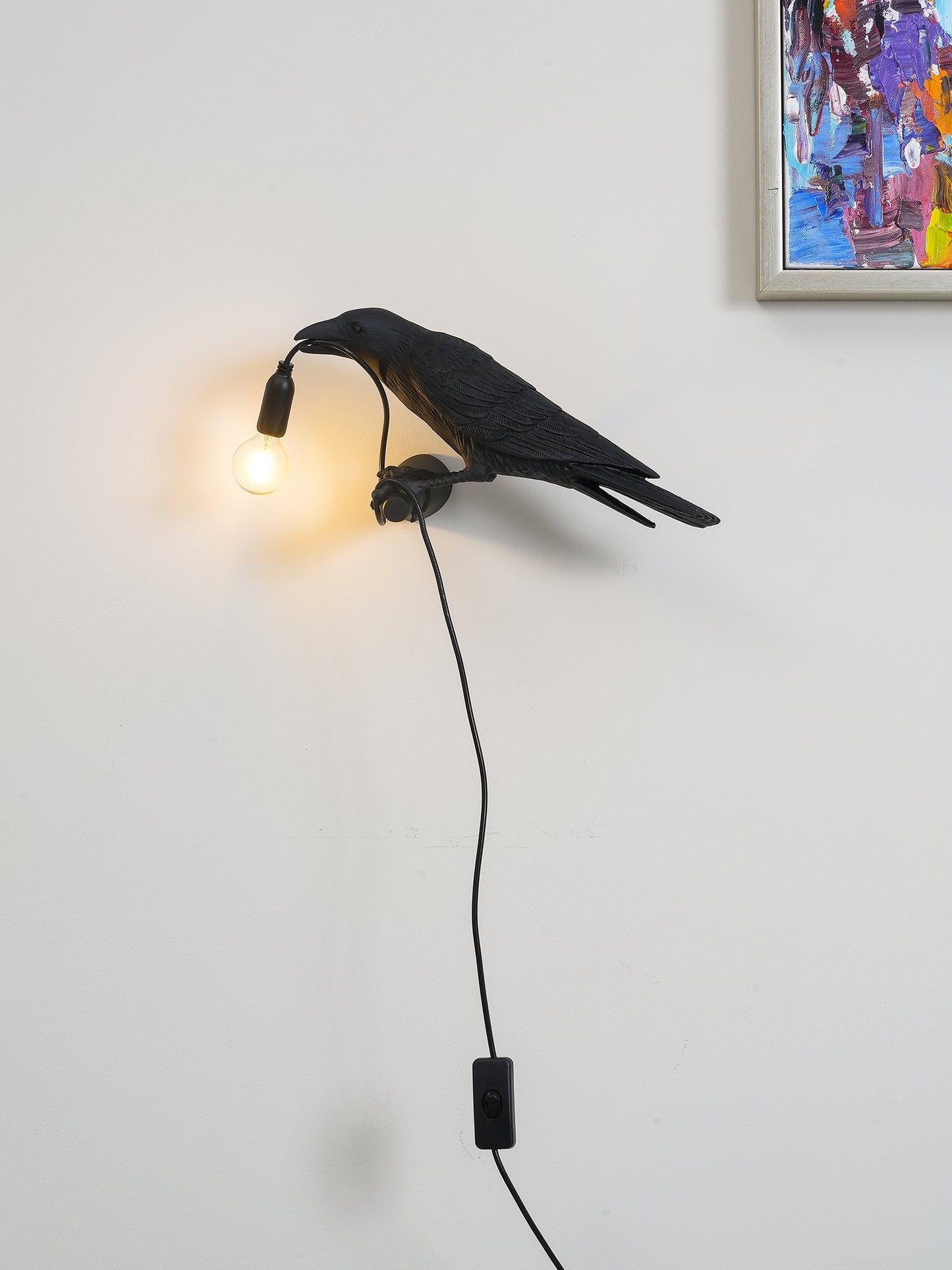 Elegant Bird Wall Light - Energy-Efficient LED, Adjustable Brightness