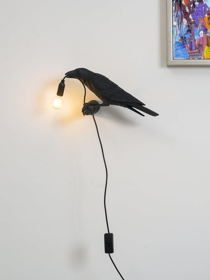 Elegant Bird Wall Light - Energy-Efficient LED, Adjustable Brightness