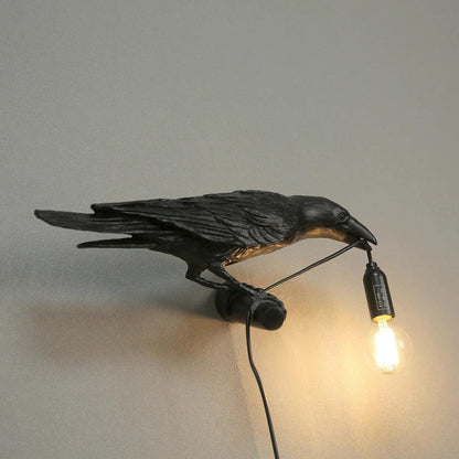 Elegant Bird Wall Light - Energy-Efficient LED, Adjustable Brightness