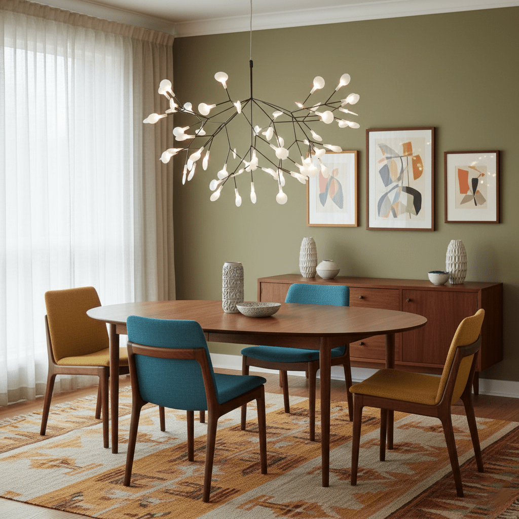 Black Firefly LED Chandelier - Modern Design, Adjustable Brightness
