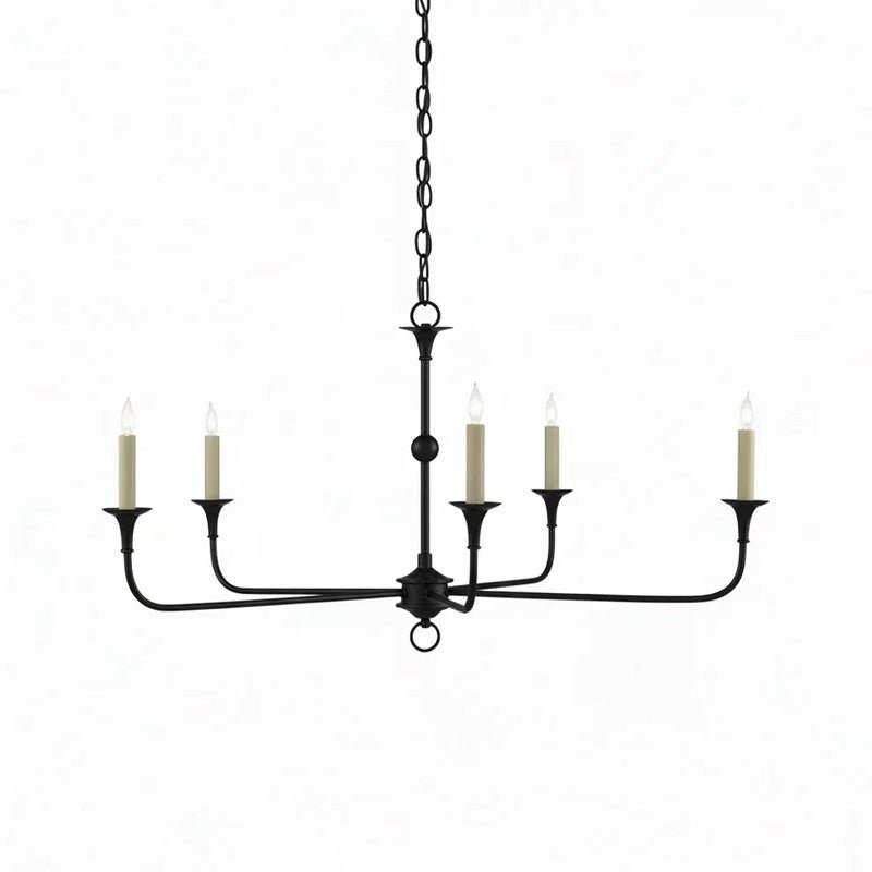 Elara Candle Chandelier - Elegant Design with Adjustable Height & LED