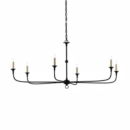 Elara Candle Chandelier - Elegant Design with Adjustable Height & LED