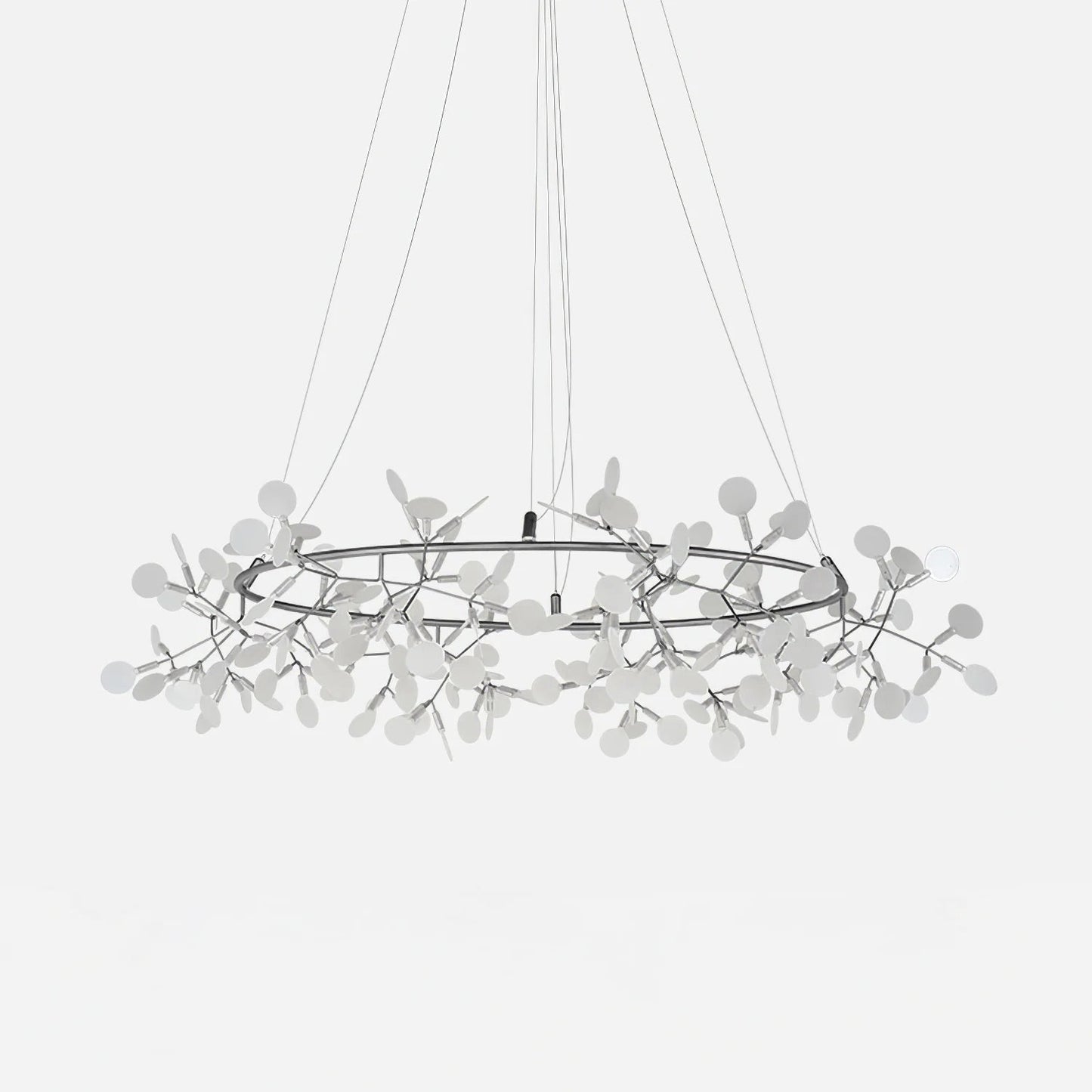 Black Big O Firefly LED Chandelier - Dimmable, Energy Efficient Lighti