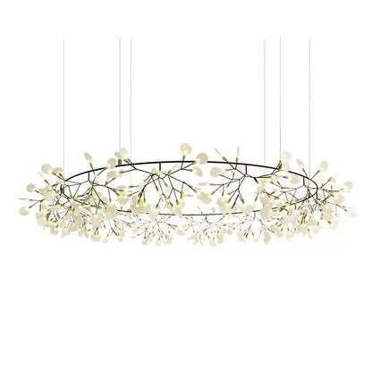 Black Firefly LED Chandelier - Modern Design, Adjustable Brightness