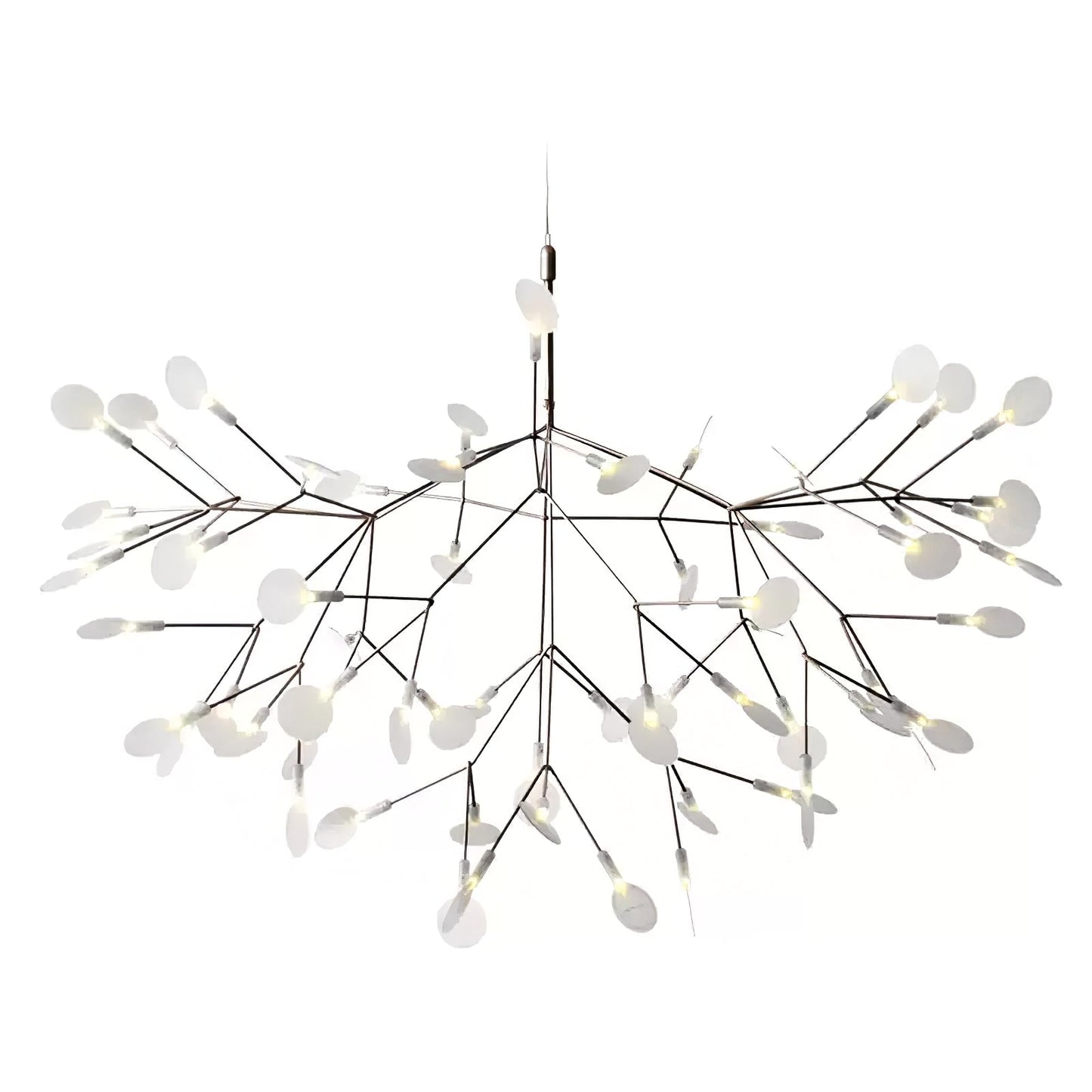 Black Firefly LED Chandelier - Modern Design, Adjustable Brightness