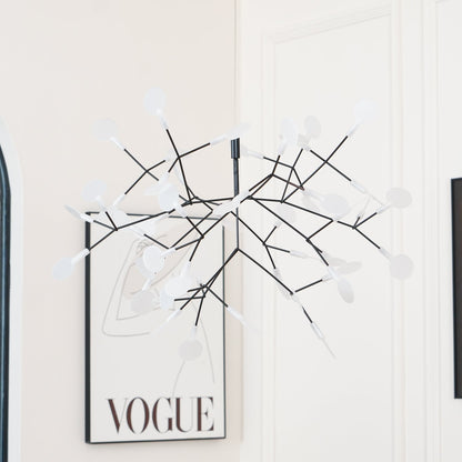 Black Firefly LED Chandelier - Modern Design, Adjustable Brightness