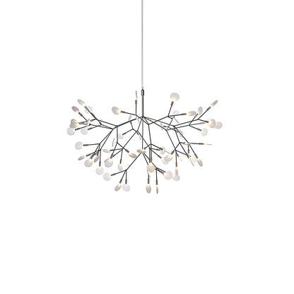 Black Firefly LED Chandelier - Modern Design, Adjustable Brightness
