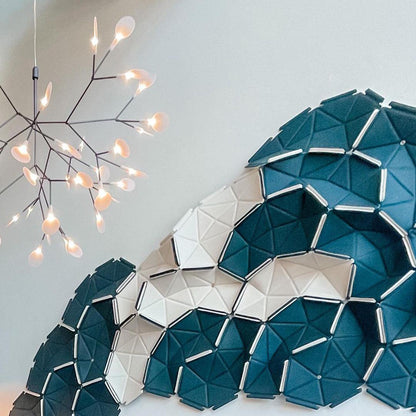 Black Firefly LED Chandelier - Modern Design, Adjustable Brightness