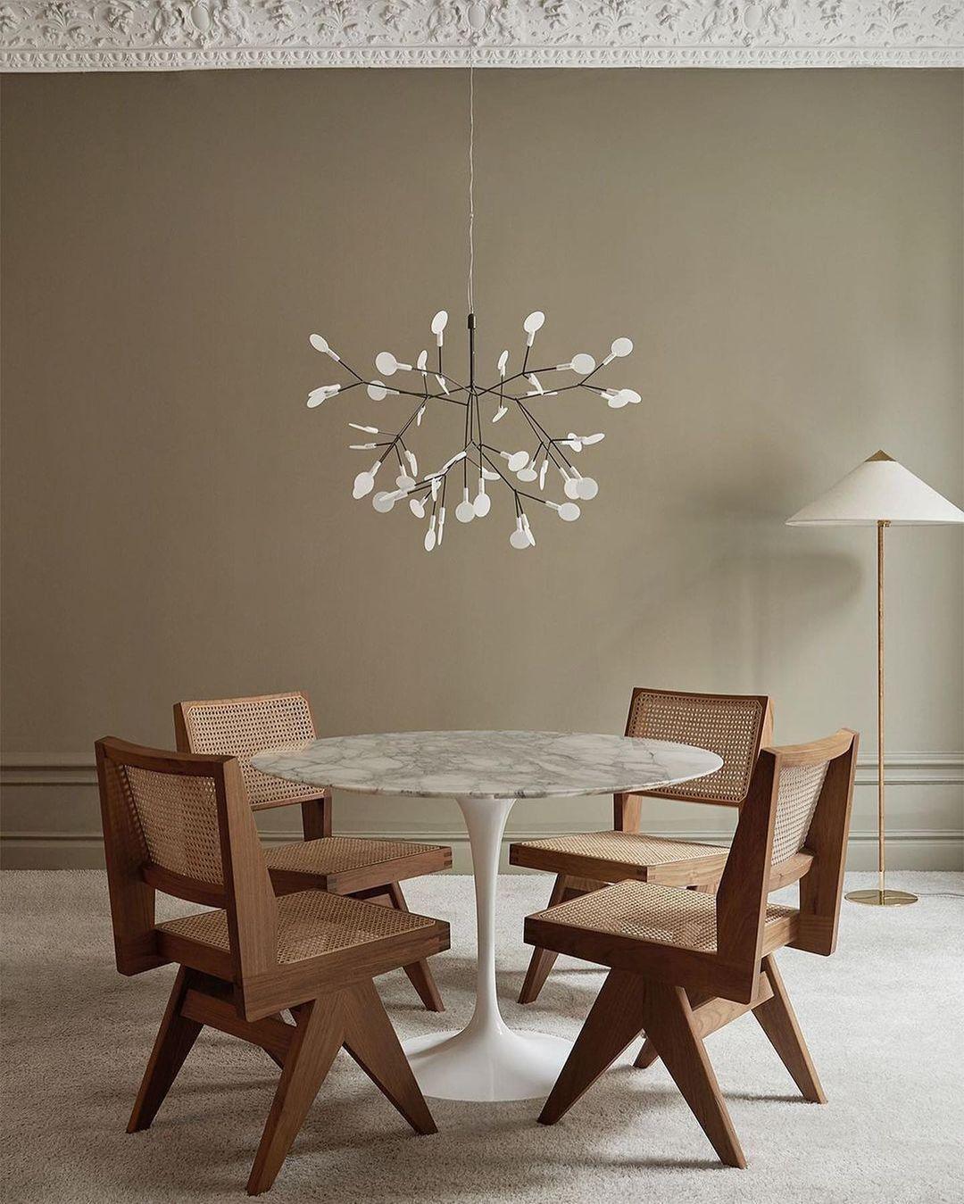 Black Firefly LED Chandelier - Modern Design, Adjustable Brightness