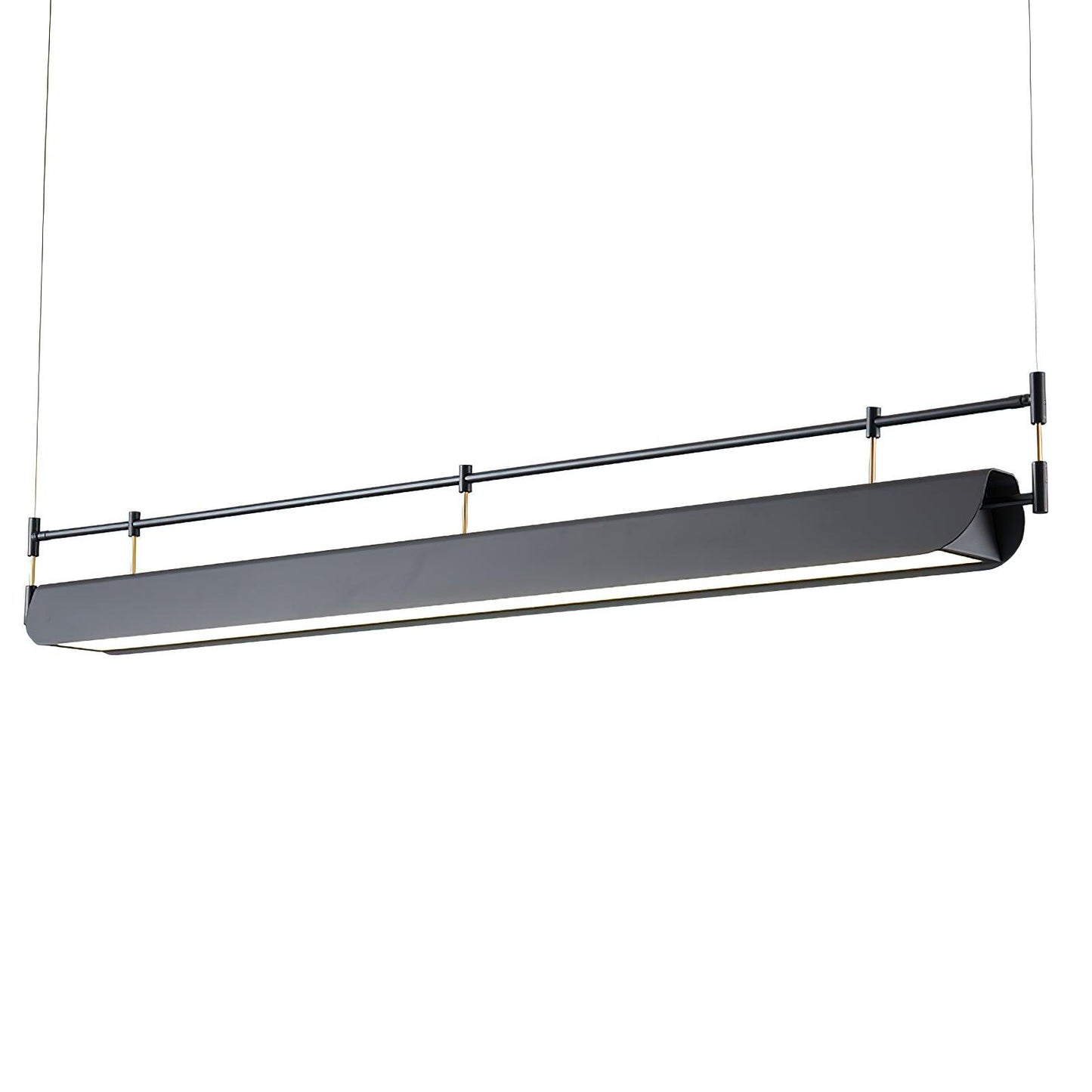 Black Roof LED Chandelier - Adjustable Brightness, Energy Efficient De
