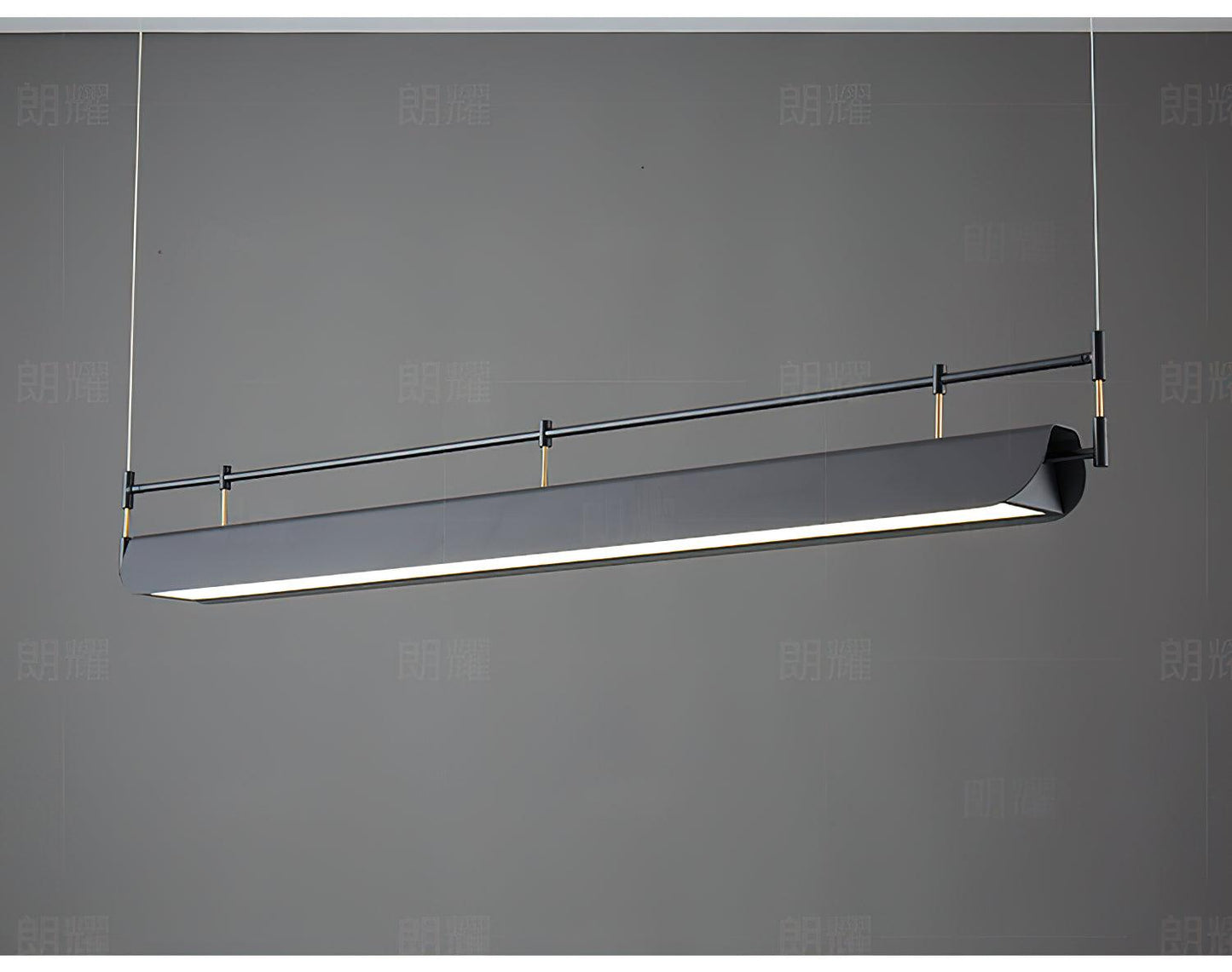 Black Roof LED Chandelier - Adjustable Brightness, Energy Efficient De