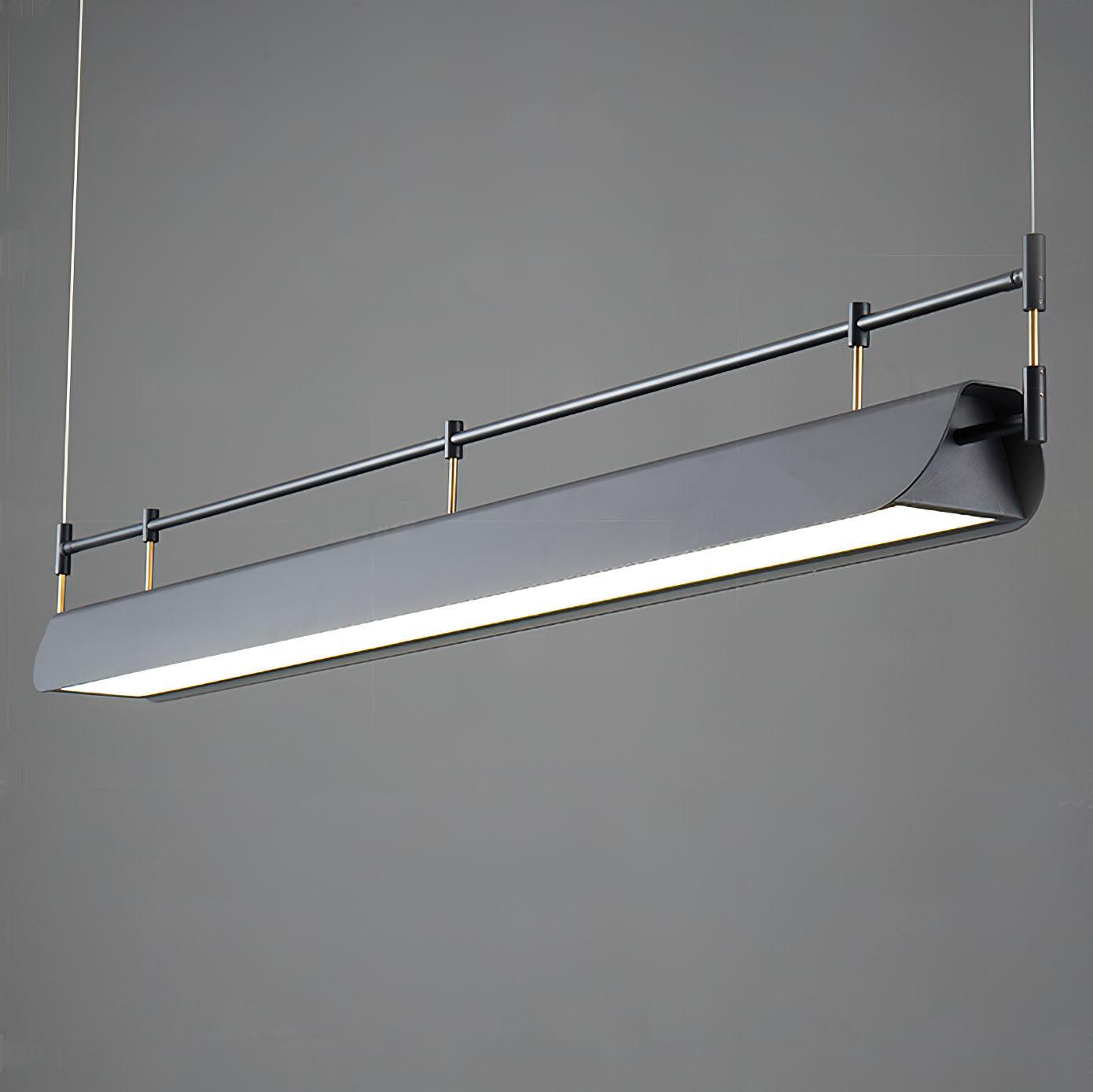 Black Roof LED Chandelier - Adjustable Brightness, Energy Efficient De