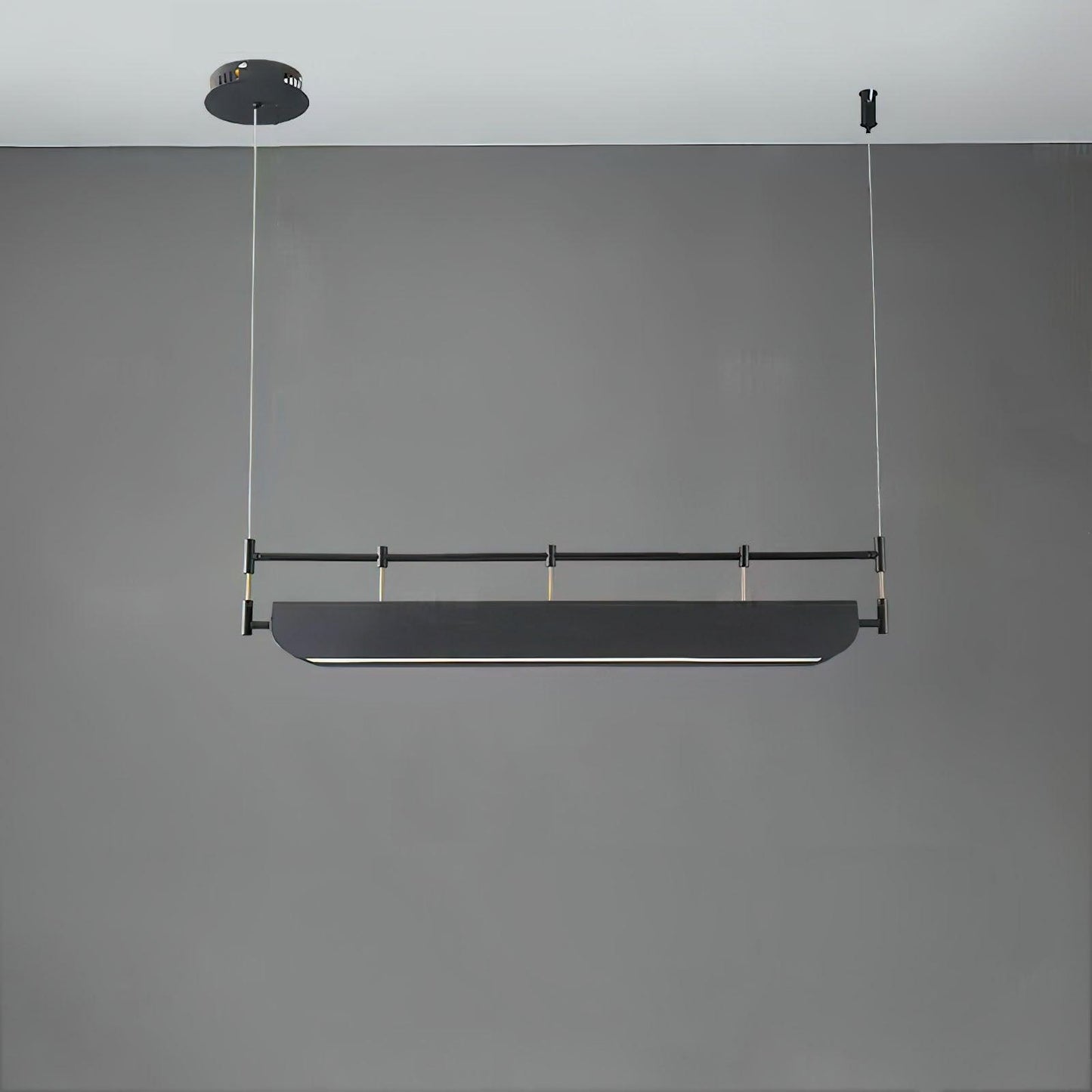 Black Roof LED Chandelier - Adjustable Brightness, Energy Efficient De