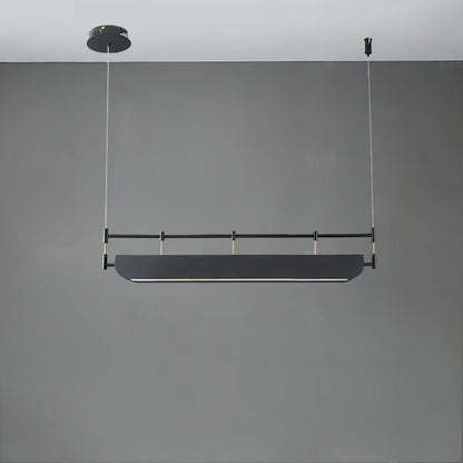 Black Roof LED Chandelier - Adjustable Brightness, Energy Efficient De