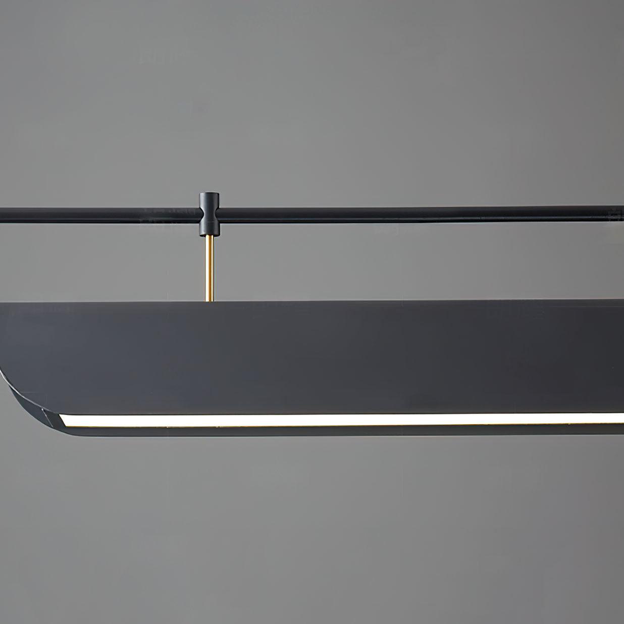 Black Roof LED Chandelier - Adjustable Brightness, Energy Efficient De