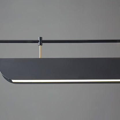 Black Roof LED Chandelier - Adjustable Brightness, Energy Efficient De