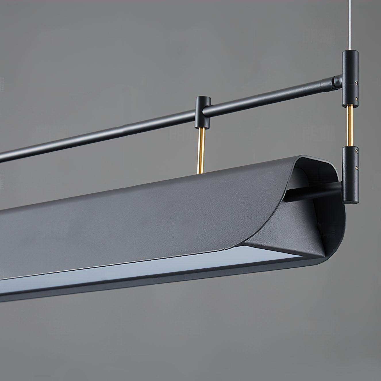 Black Roof LED Chandelier - Adjustable Brightness, Energy Efficient De