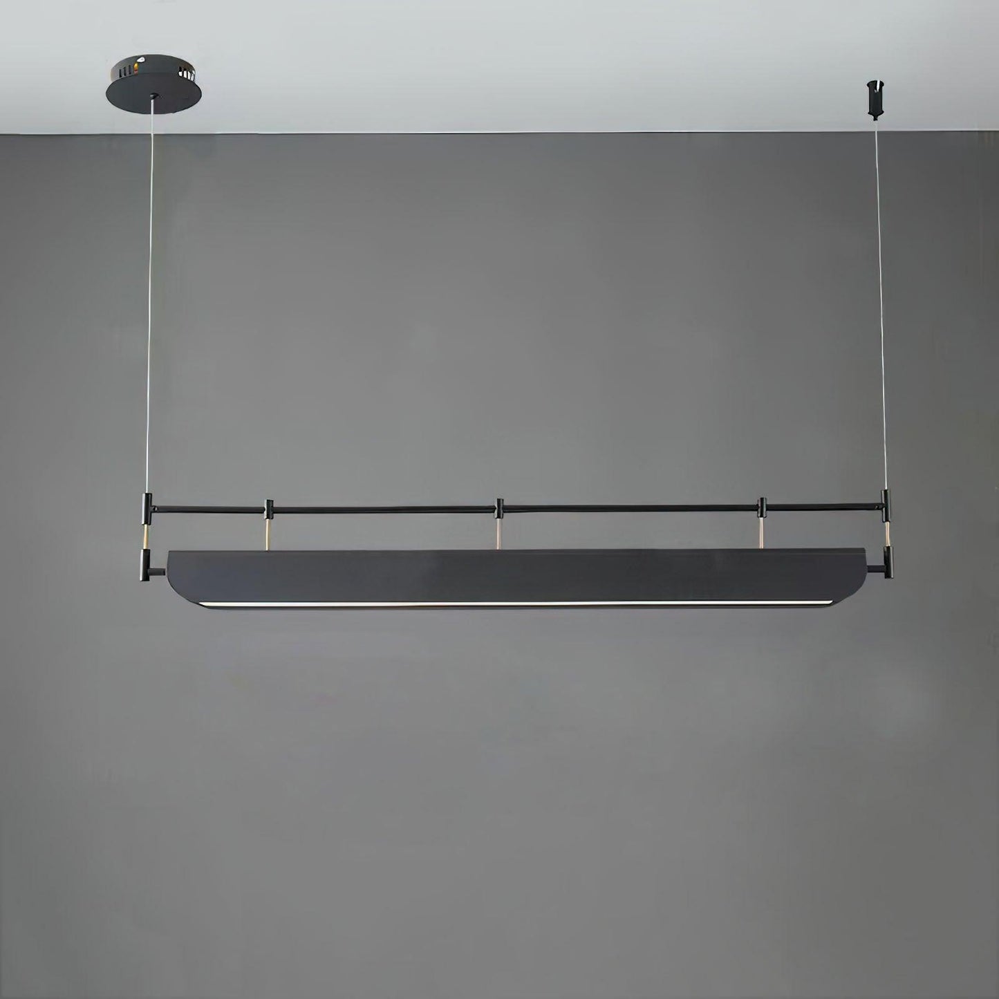 Black Roof LED Chandelier - Adjustable Brightness, Energy Efficient De