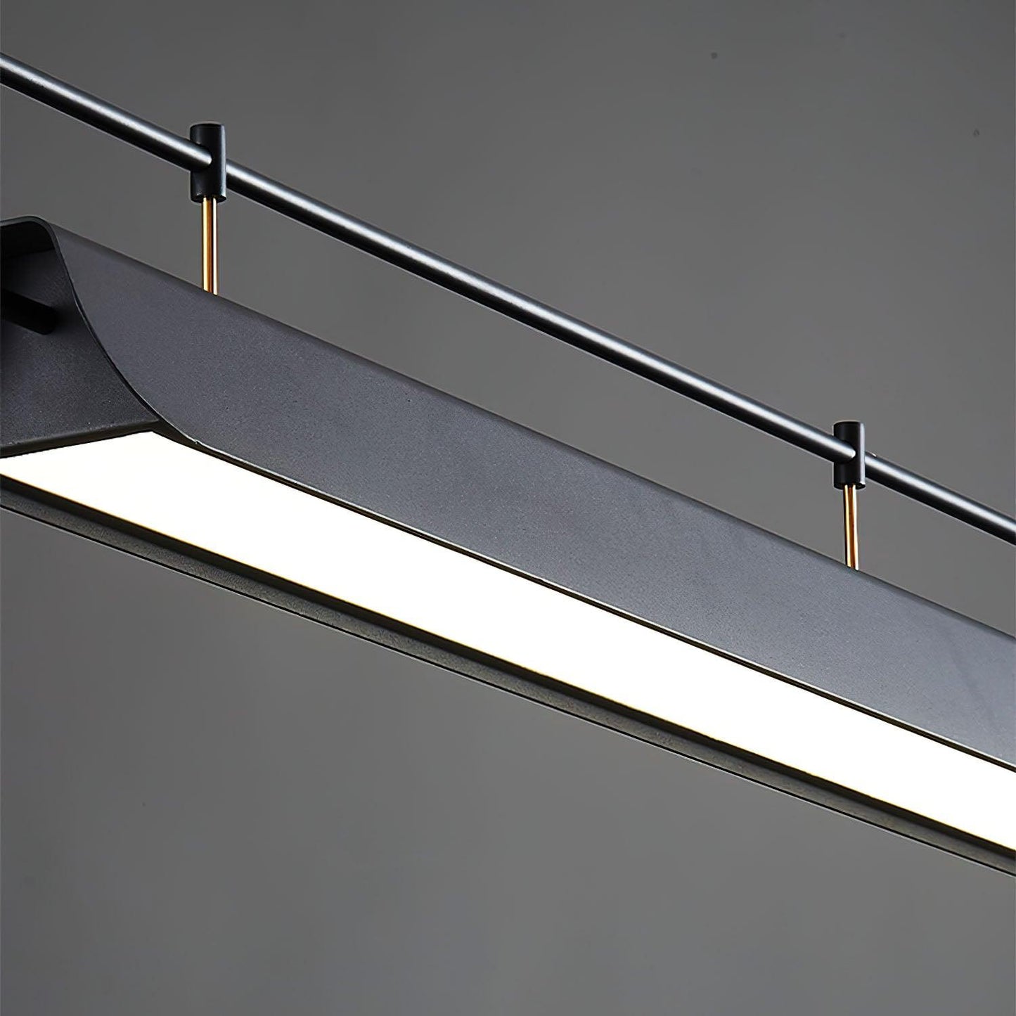 Black Roof LED Chandelier - Adjustable Brightness, Energy Efficient De