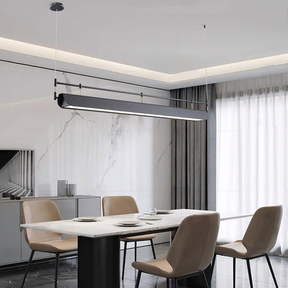 Black Roof LED Chandelier - Adjustable Brightness, Energy Efficient De