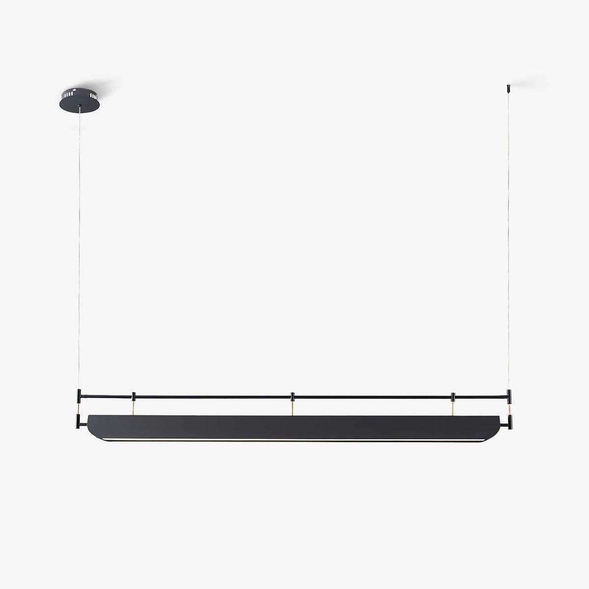 Black Roof LED Chandelier - Adjustable Brightness, Energy Efficient De